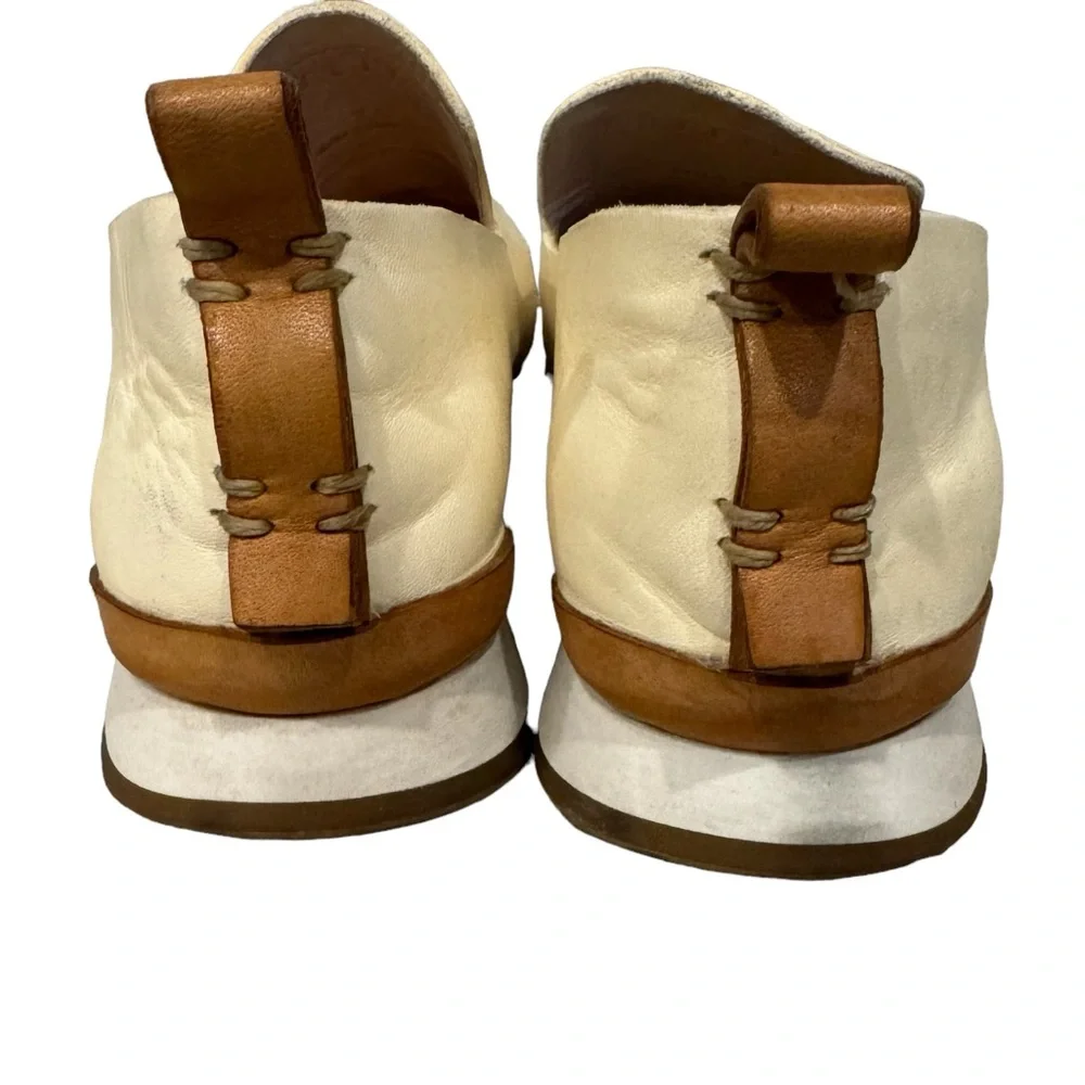 FEIT Slip-On Runner Sneakers in Cream - Picture 5 of 8
